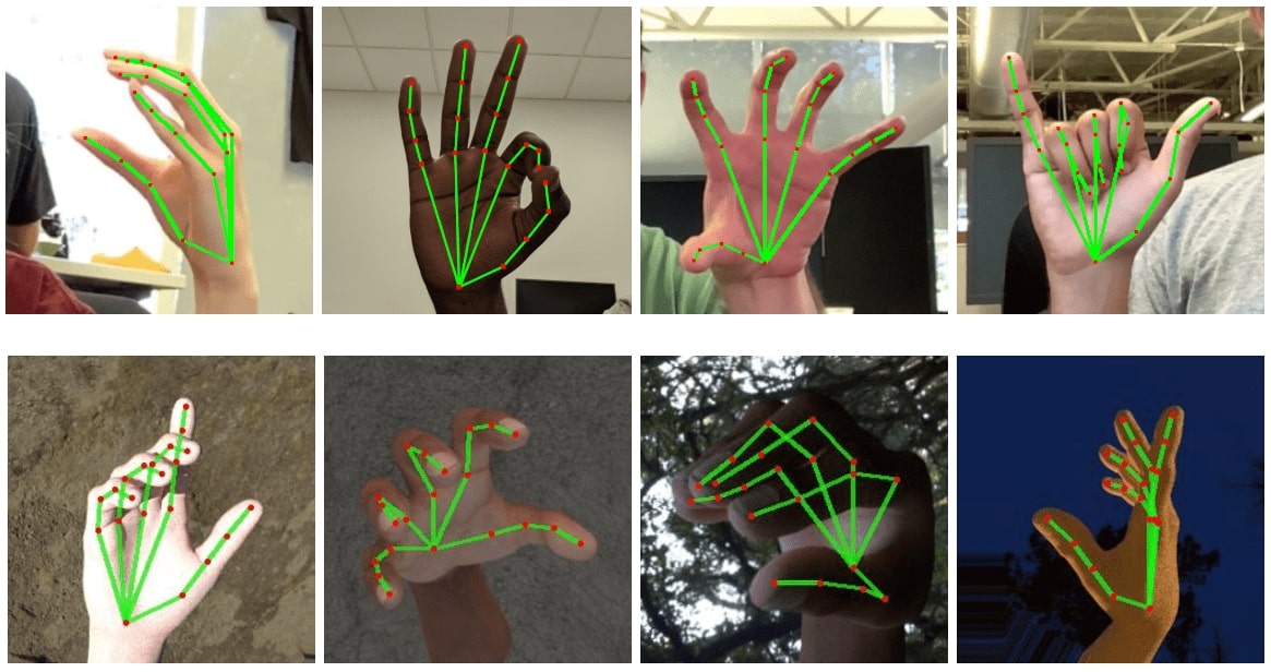 google AI hand and finger tracking augmented reality