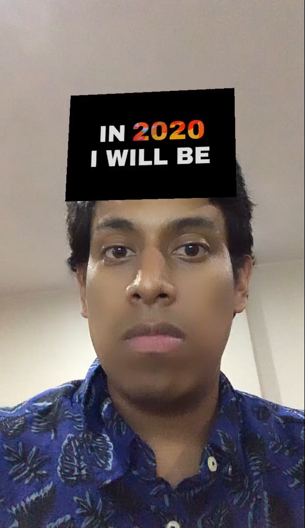 in 2020 I will be instagram filter