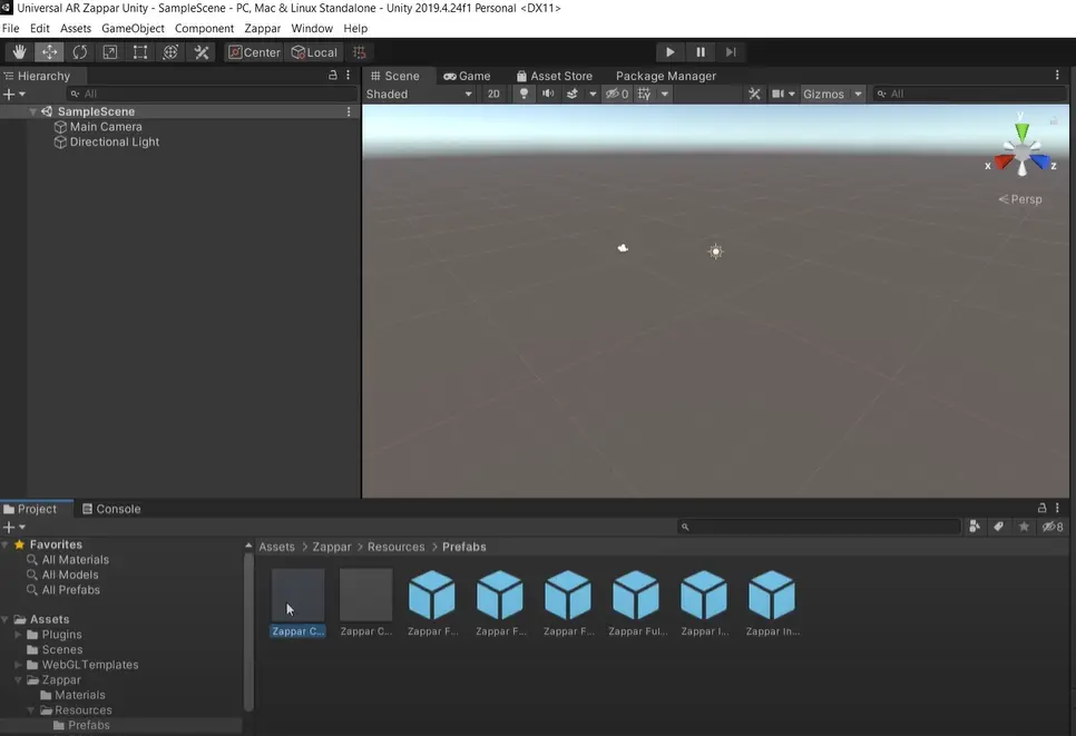 Universal AR Zappar Unity