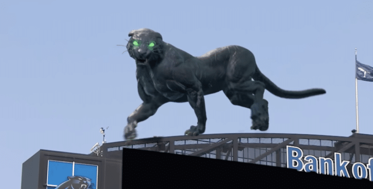 Caroline Panthers Pantera Virtual Realidad Aumentada