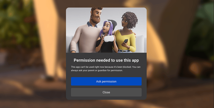 V.41 de Meta Quest Control Parental