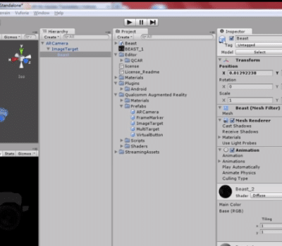 Vuforia: Realidad aumentada para smartphones (unity3d)
