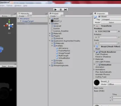 Vuforia: Realidad aumentada para smartphones (unity3d)