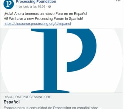 Procesing ya cuenta con foro en español