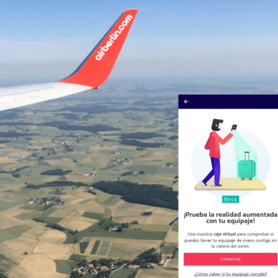 Verifica el tamaño de tu maleta con realidad aumentada