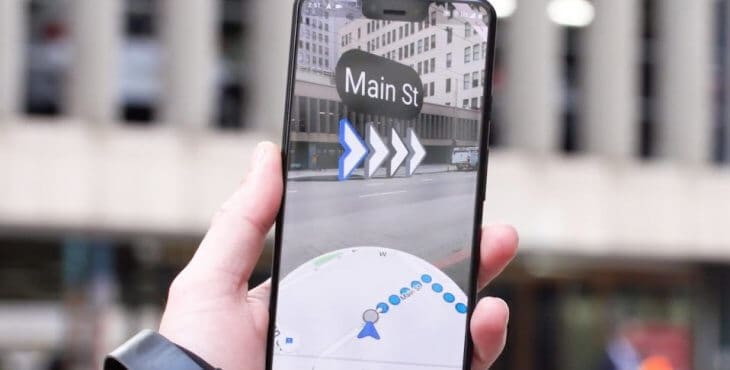 google maps AR