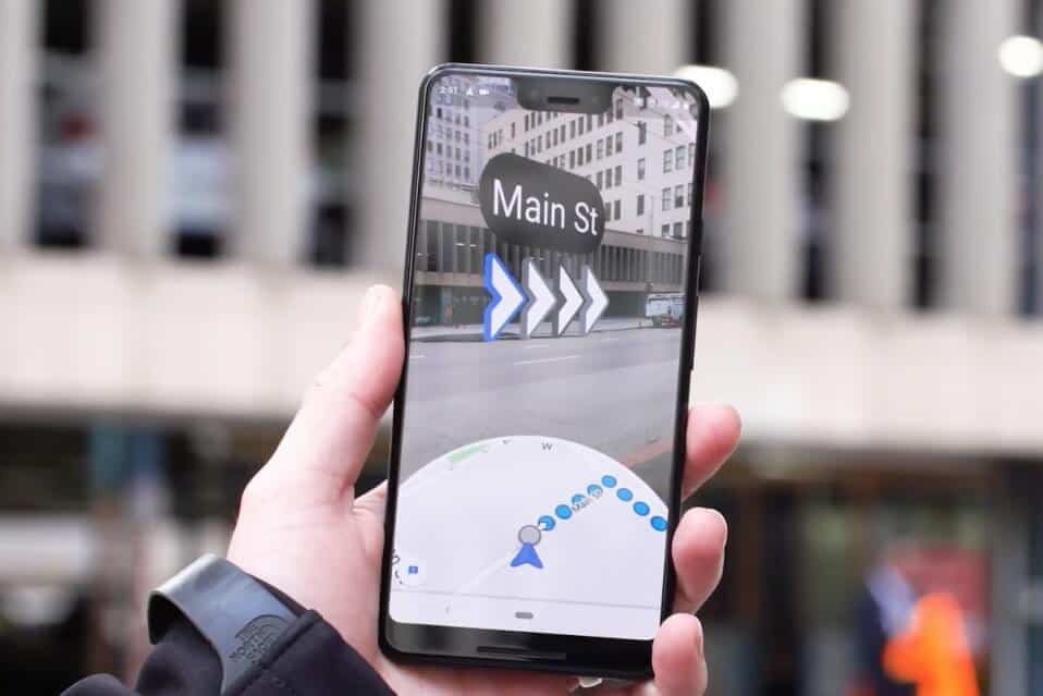 google maps AR