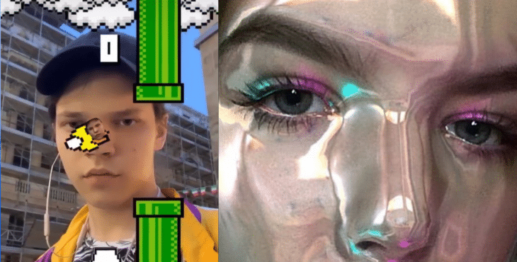 flying face beauty3000 instagram filter AR