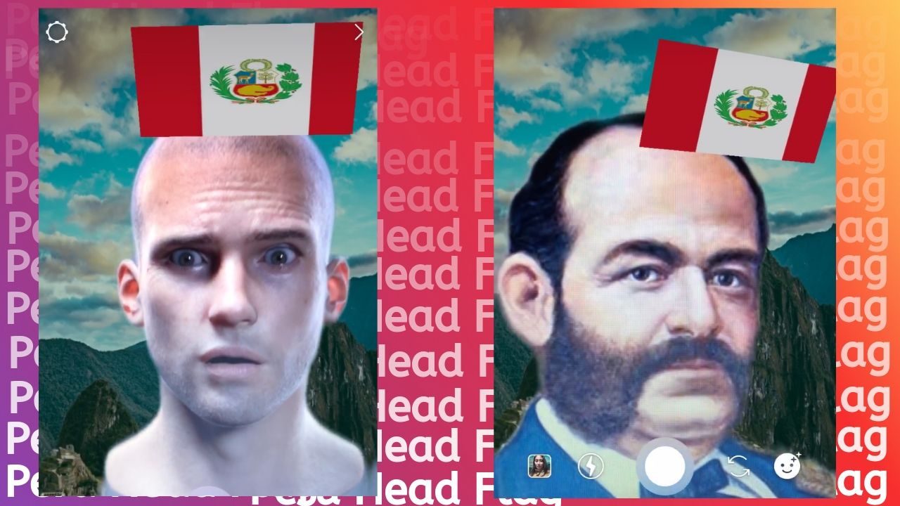 Mi primer filtro AR Instagram – Peru Head Flag