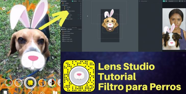 lens studio perro filtro snapchat