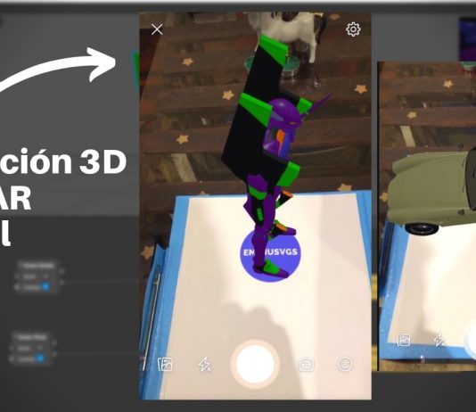 spark AR 3d interaccion rotate scale