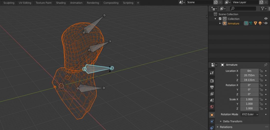 Spark AR Neck Bending | Bones & Rigging Blender - Emiliusvgs