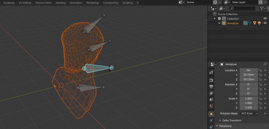 Spark AR Neck Bending | Bones & Rigging Blender - Emiliusvgs