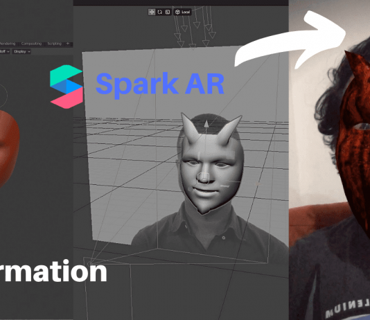 Spark AR Face Deformation | Especial de Halloween spark AR face deformation