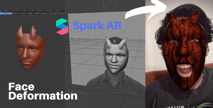 spark AR face deformation