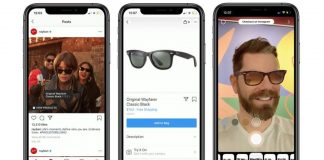 instagram try on spark ar realidad aumentada