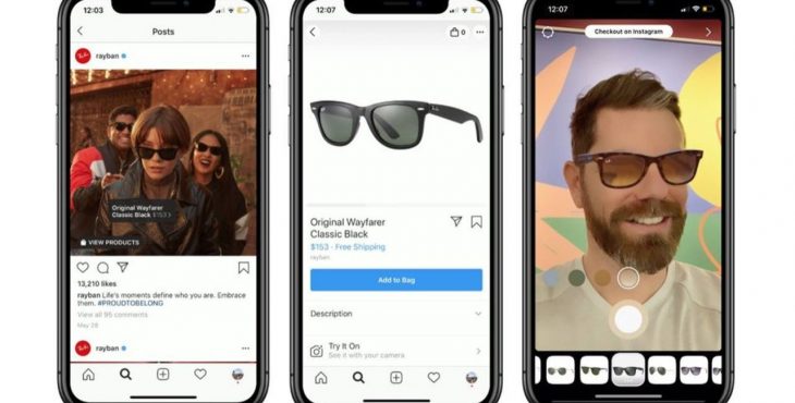 instagram try on spark ar realidad aumentada