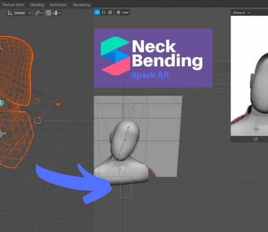 Spark AR Neck Bending | Bones & Rigging Blender spark AR neck bending emiliusvgs