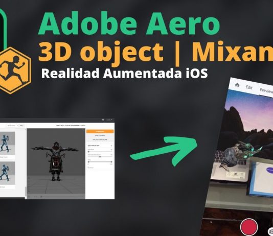 Adobe Aero – Objeto 3d animados con Mixamo adobe aero mixamo