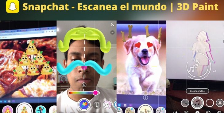 snapchat 3d paint scan world