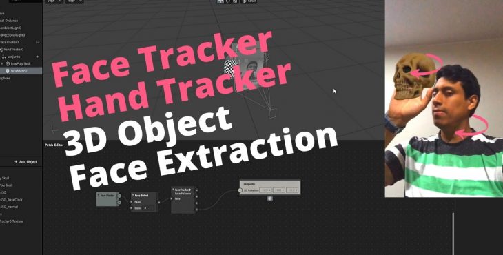 spark ar realidad aumentada face hand tracker objeto extraccion ojos