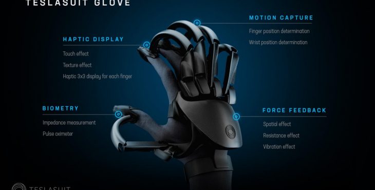 tesla suite glove realidad virtual