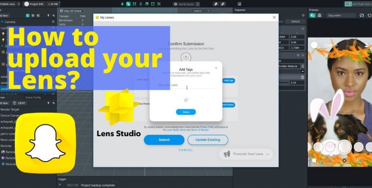como subir tu filtro snapchat lens studio