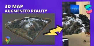 3D map Blender GIS Spark AR