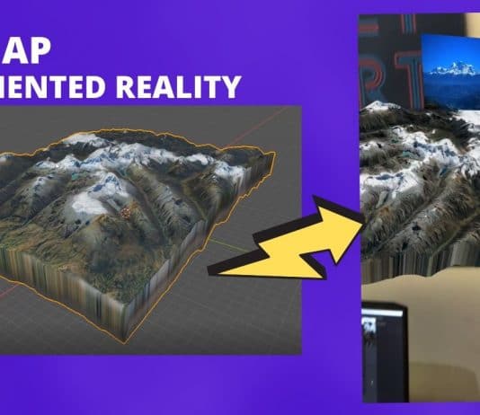 3D map Blender GIS Spark AR