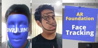 AR Foundation face tracking
