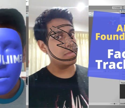 AR Foundation face tracking