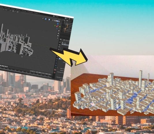 Spark AR Mapas 3d con textura | blender Gis Spark AR Mapas 3d