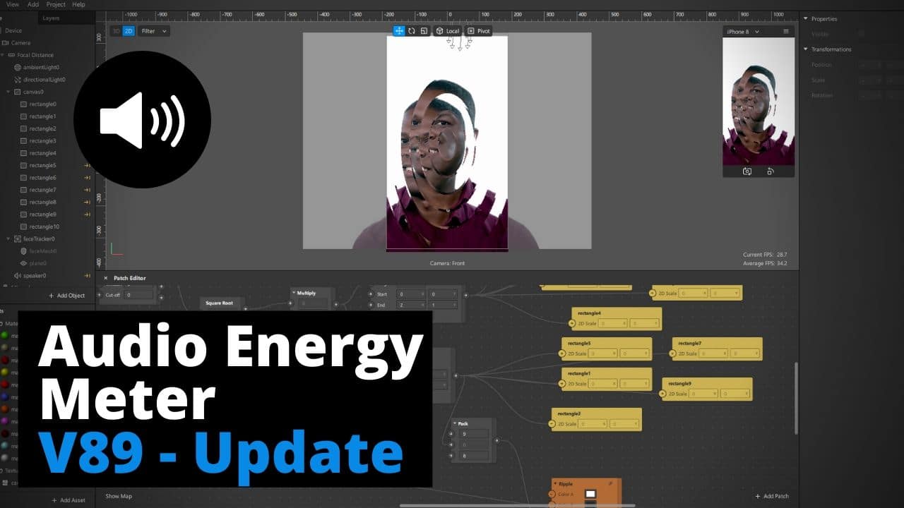 Spark AR Audio Energy patch – Tutorial