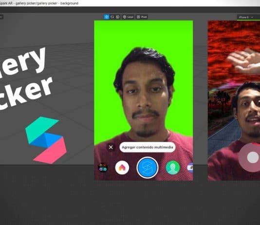 Spark AR v88 – Gallery Picker tutorial Realidad Aumentada spark ar gallery picker
