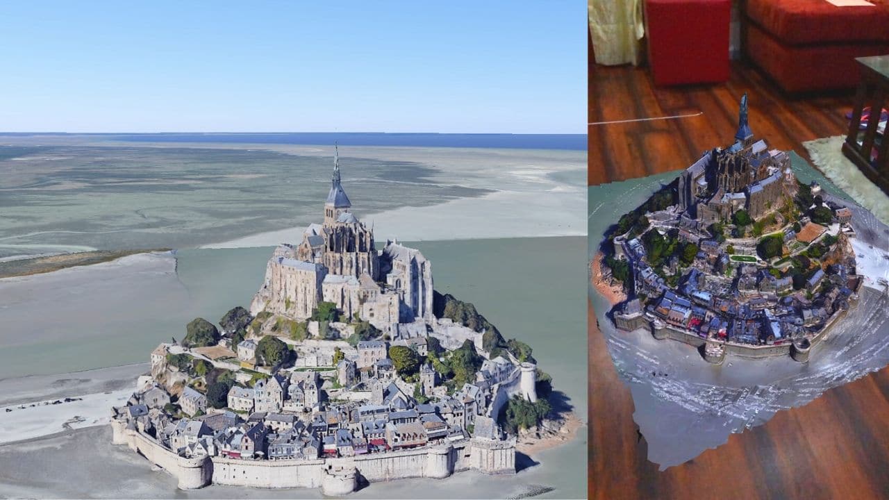 Captura edificios, paisajes 3D para Realidad Aumentada