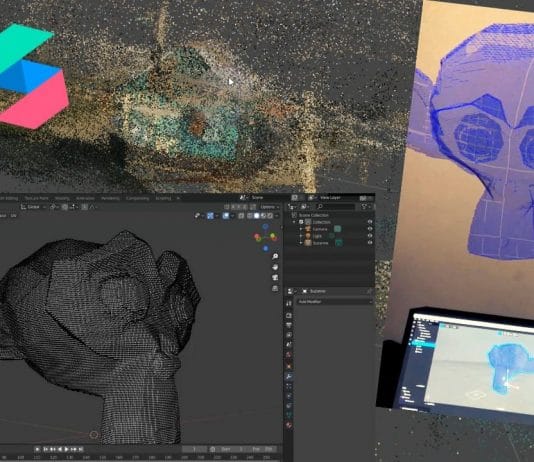 spark ar point cloud effect