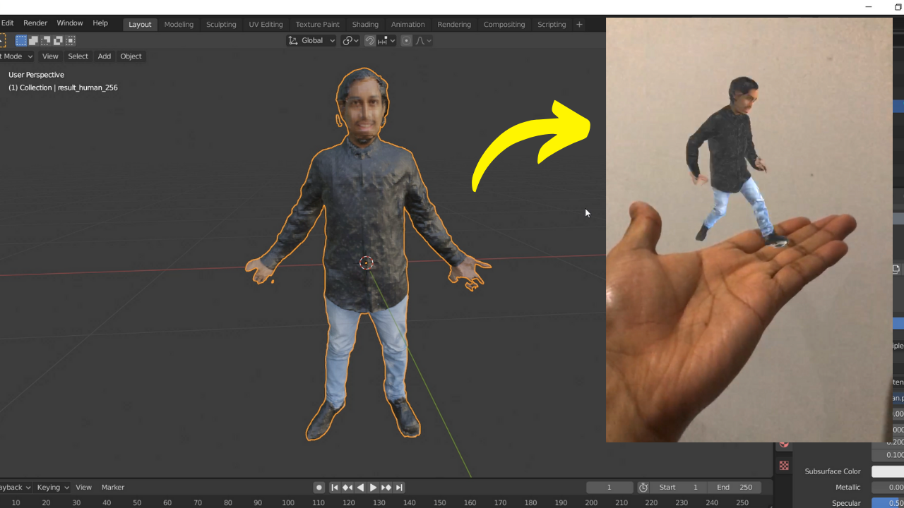 PIFuHD Spark AR mixamo – Anima a tu objeto 3D