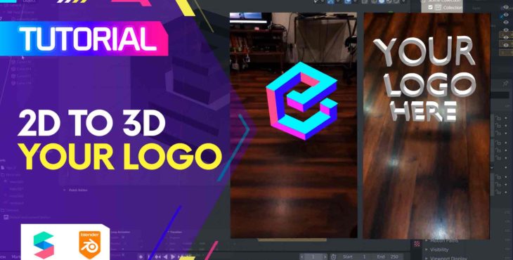 spark ar 2d 3d logo
