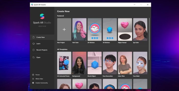 spark ar filtro para instagram