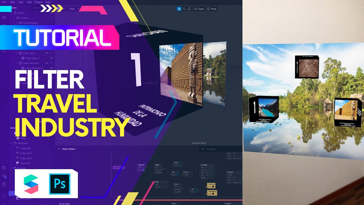 Spark AR Tutorial Filtro para turismo –  Parte 2