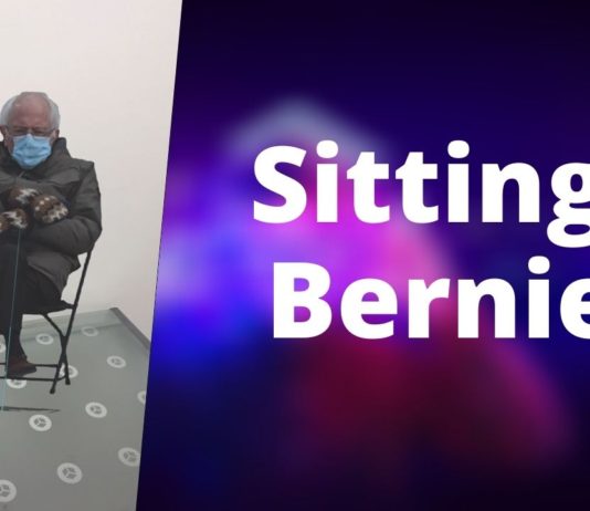 sitting bernie realidad aumentada
