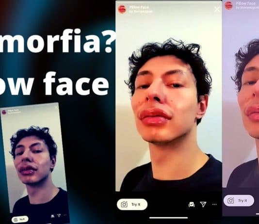 pillow face instagram filter