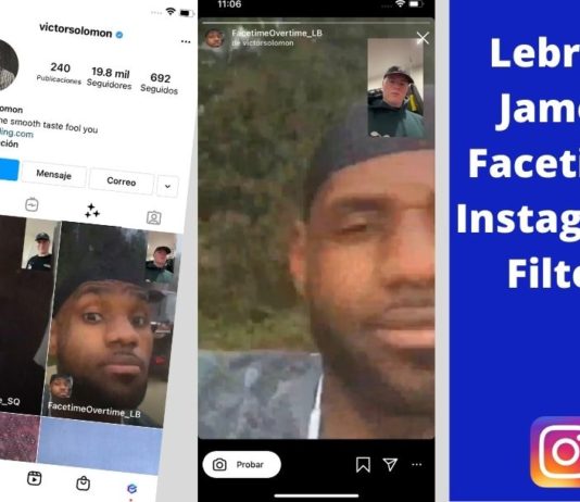 Lebron James facetime – filtro de instagram