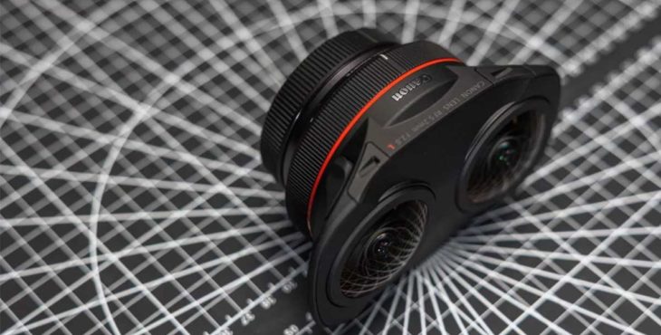 lente dual ojo pez Canon