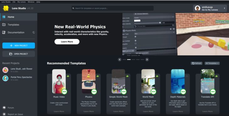 lens studio 4.10