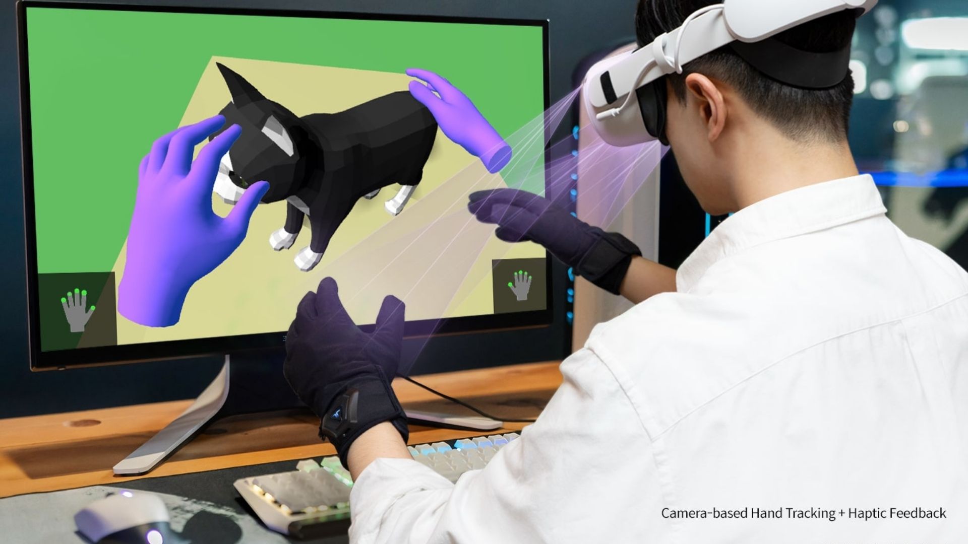 TactGlove primer guante háptico para usuario final