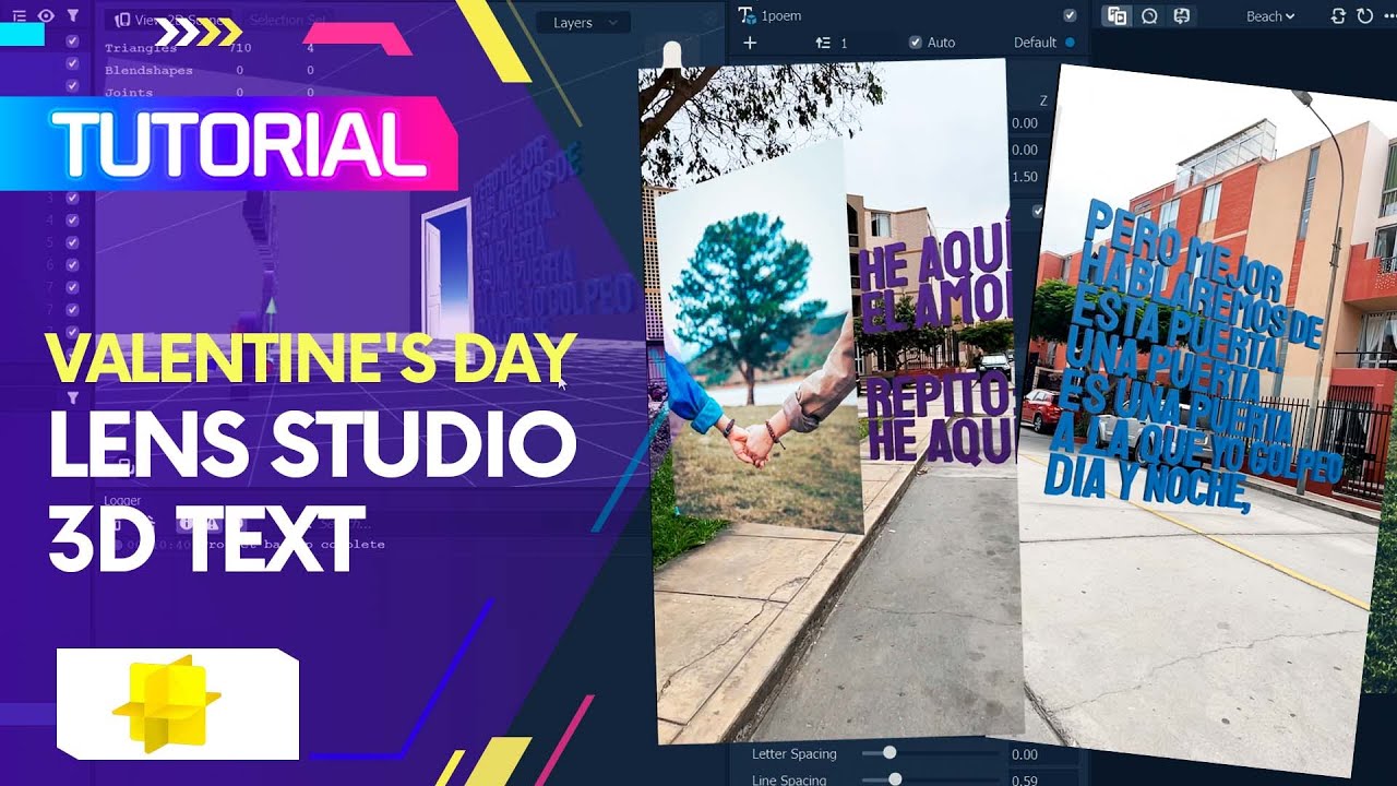 Tutorial Lens Studio – Poema con Realidad Aumentada | San Valentín