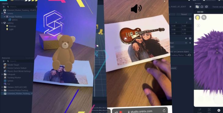 como hacer realidad aumentada en una foto spark ar lens studio webar