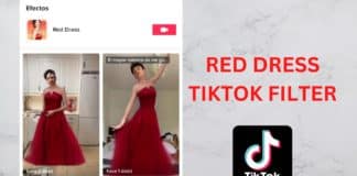 red dress tiktok effect