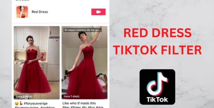 red dress tiktok effect